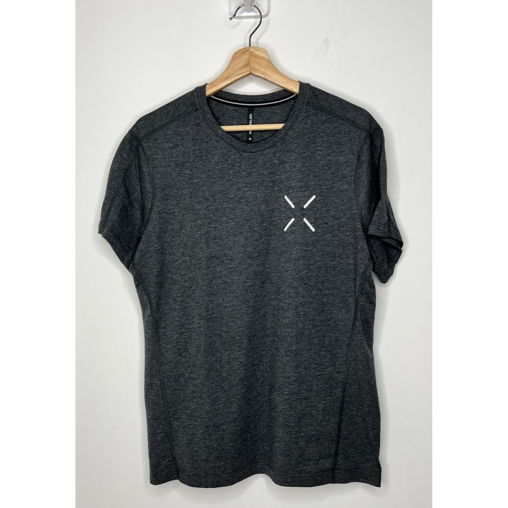 Ten Thousand Durable Shirt Mens Medium Gray Gym Crossfit Performance Work Tee